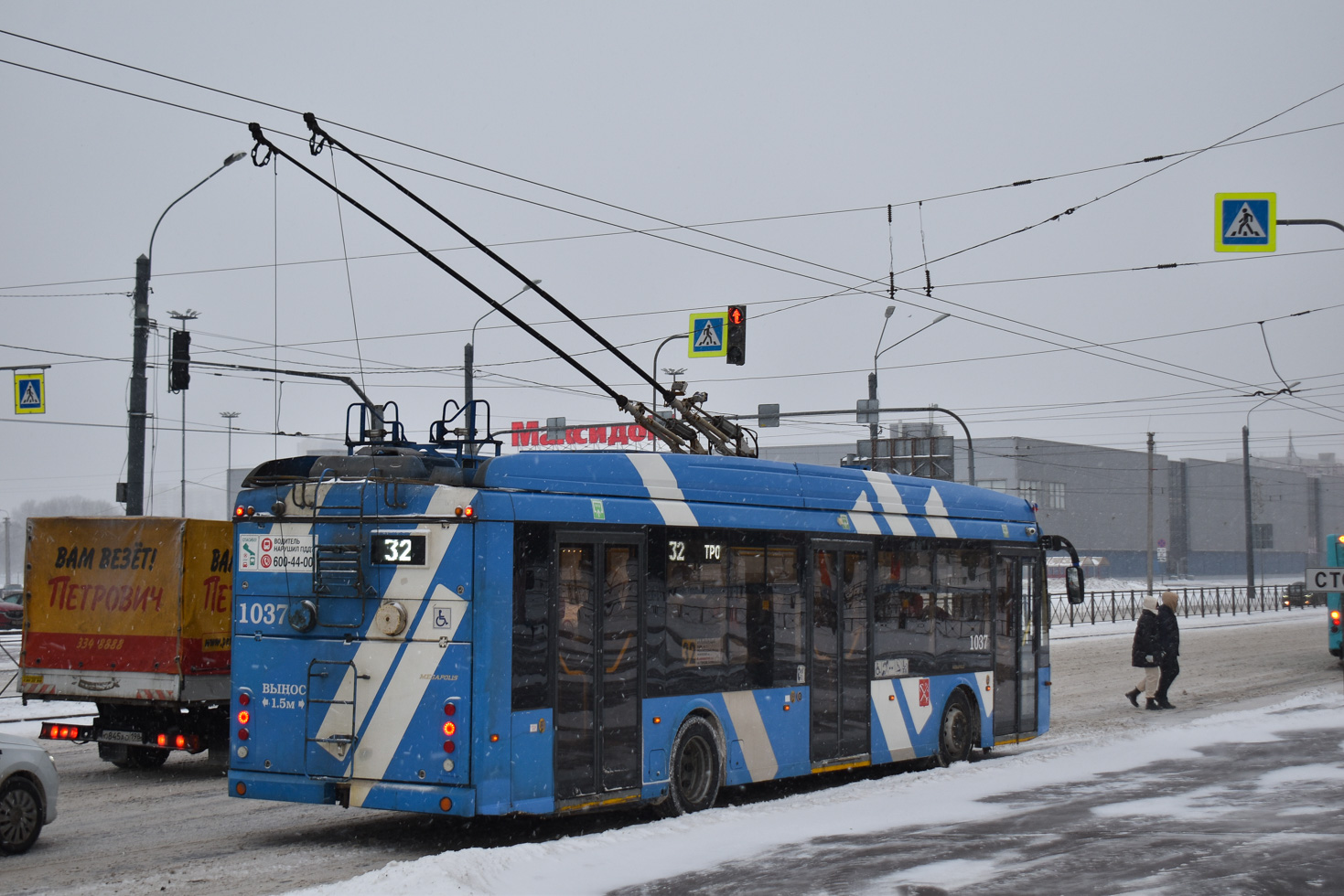 Санкт Петербург, Тролза-5265.08 «Мегаполис» № 1037