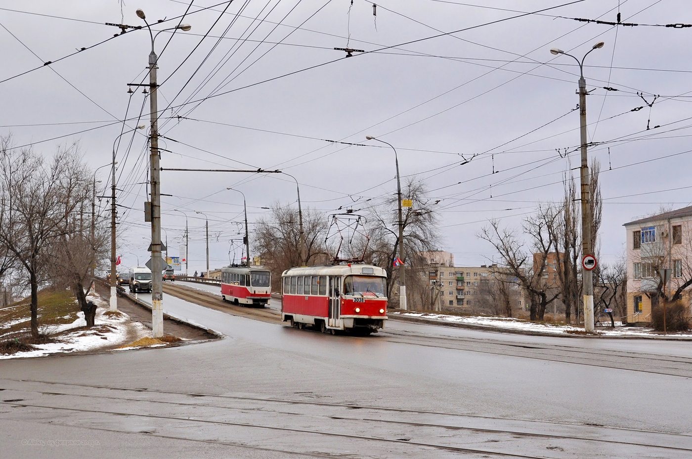 Волгоград, Tatra T3SU (двухдверная) № 3038