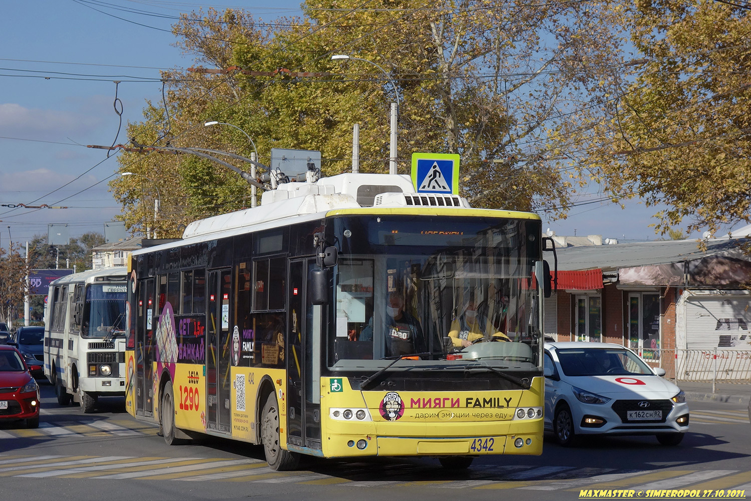 Крымский троллейбус, Богдан Т70110 № 4342