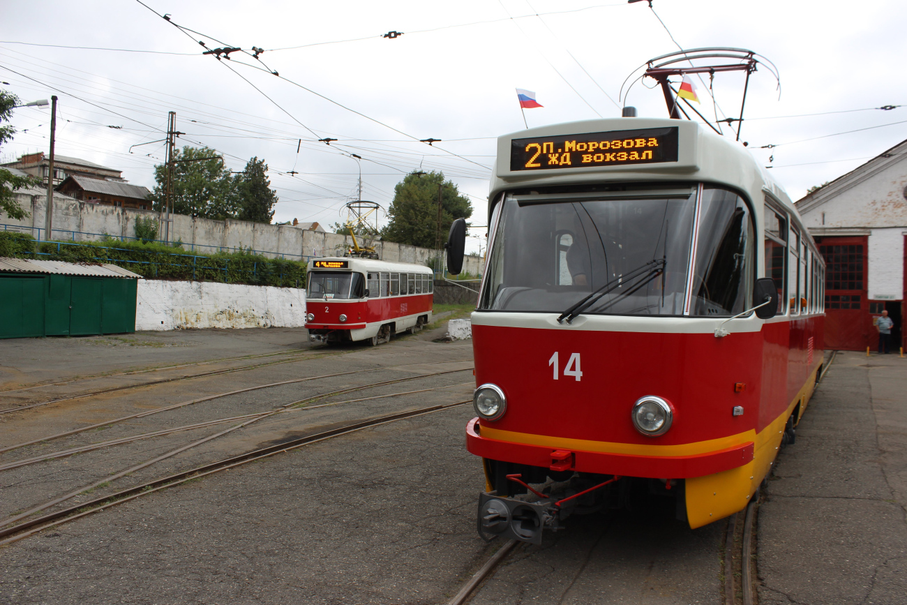Владикавказ, Tatra T4DM № 14; Владикавказ, Tatra T4DM № 2