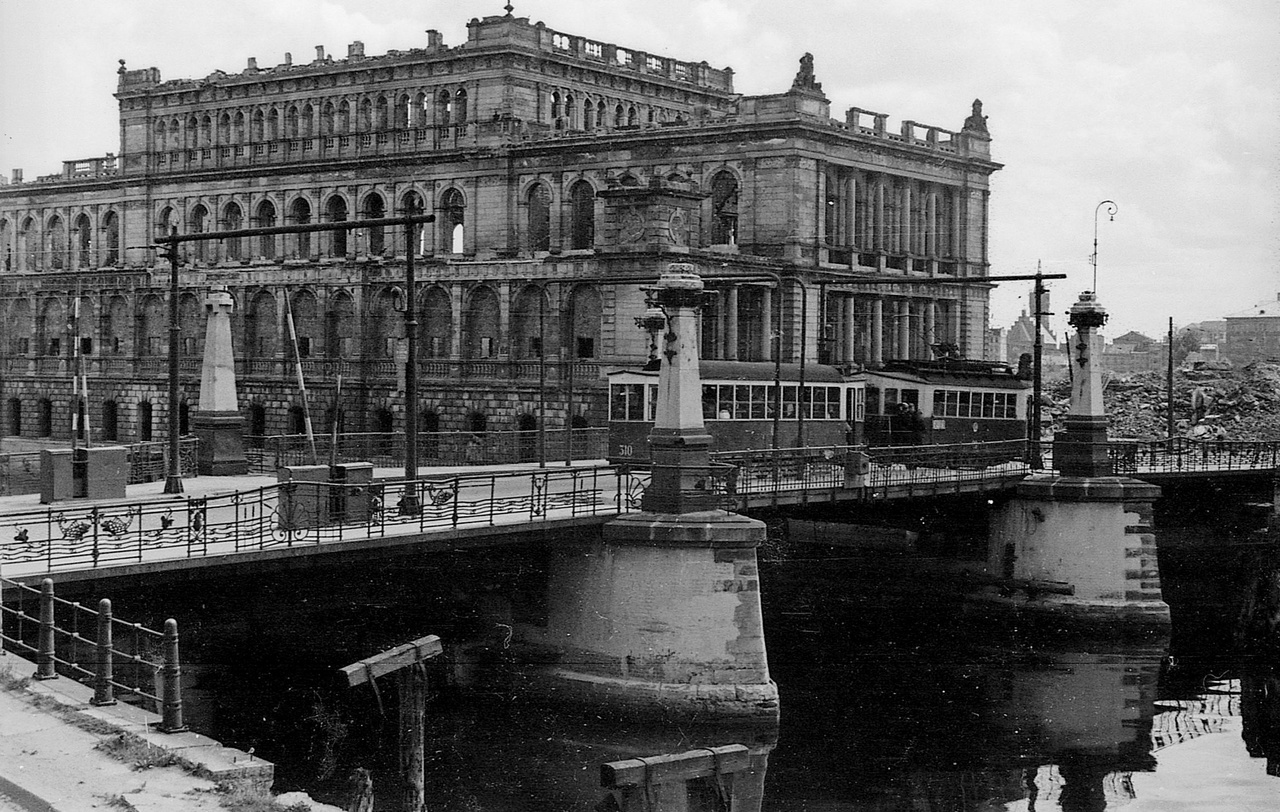 Калининград, Двухосный прицепной Steinfurt № 310; Калининград — Старые фото — Калининградский трамвай