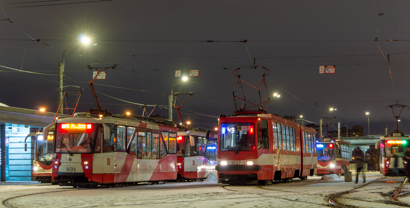 Санкт-Петербург, 71-153 (ЛМ-2008) № 1433; Санкт-Петербург, 71-147К (ЛВС-97К) № 1027