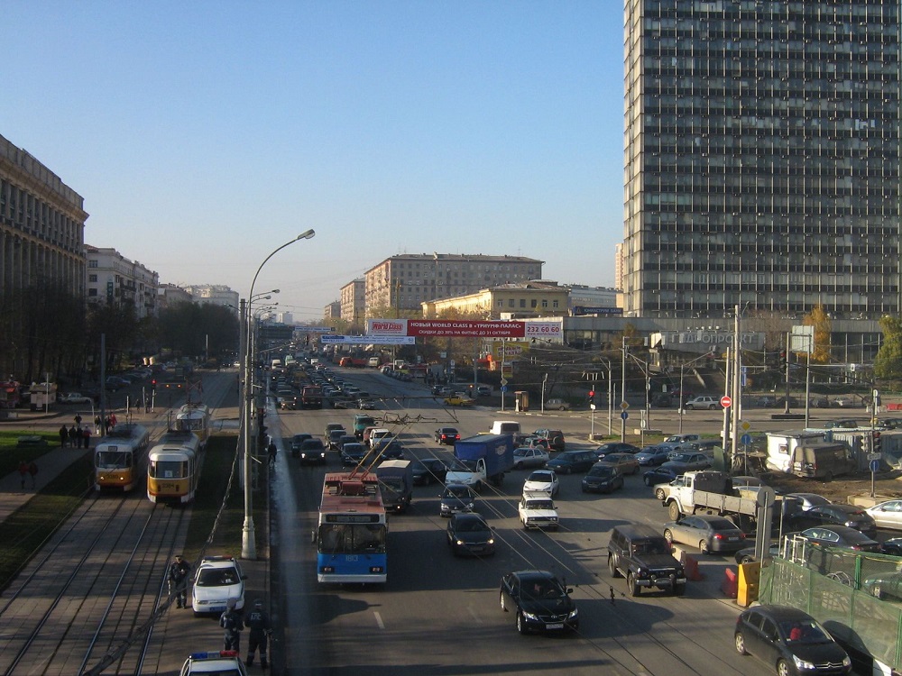 Москва, БКМ 20101 № 1813; Москва — Виды с высоты; Москва — Трамвайные линии: САО; Москва — Троллейбусные линии: САО