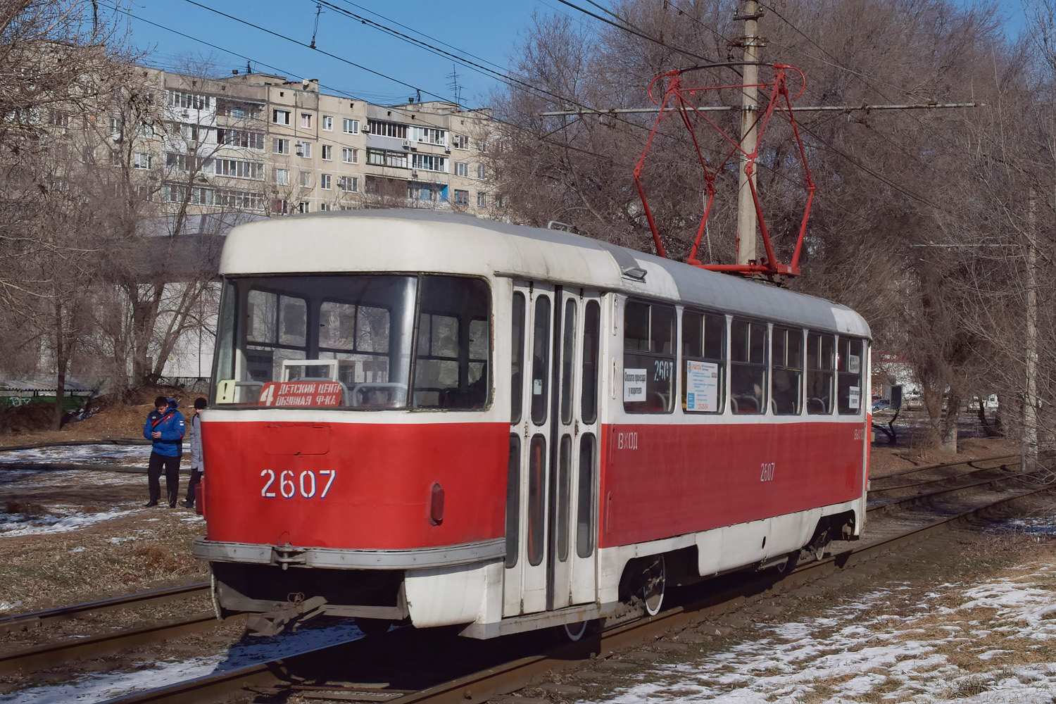 Волгоград, Tatra T3SU (двухдверная) № 2607