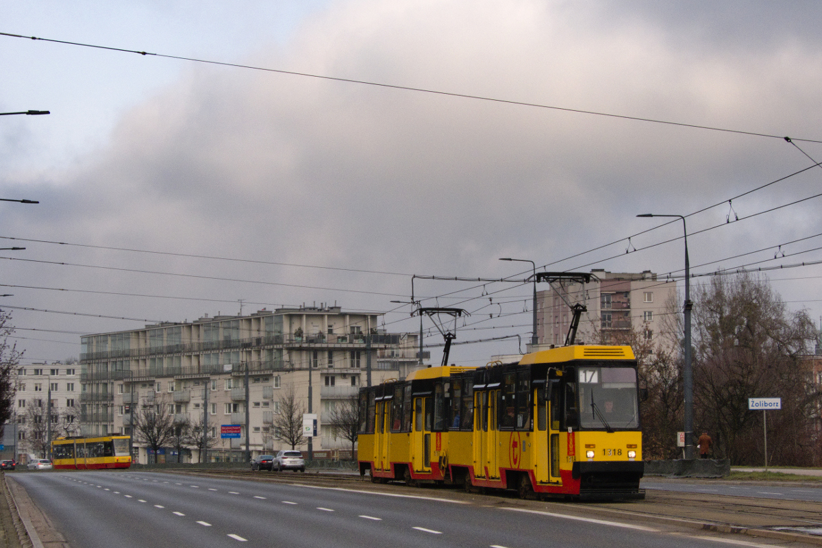 Варшава, Konstal 105Na № 1318