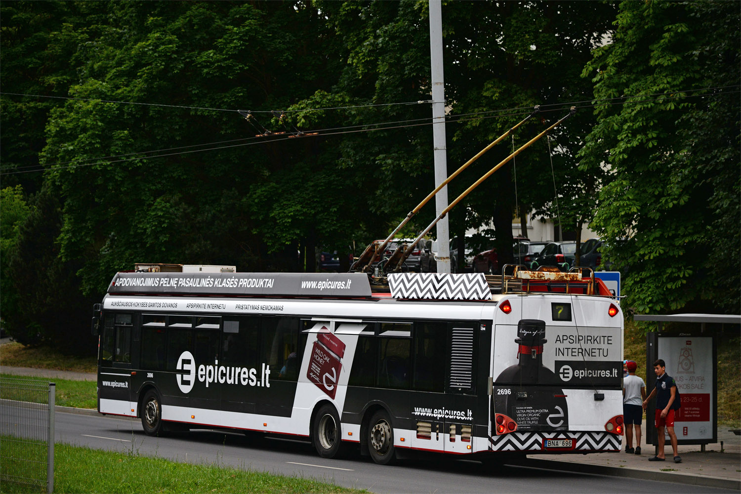 Вильнюс, Solaris Trollino II 15 AC № 2696