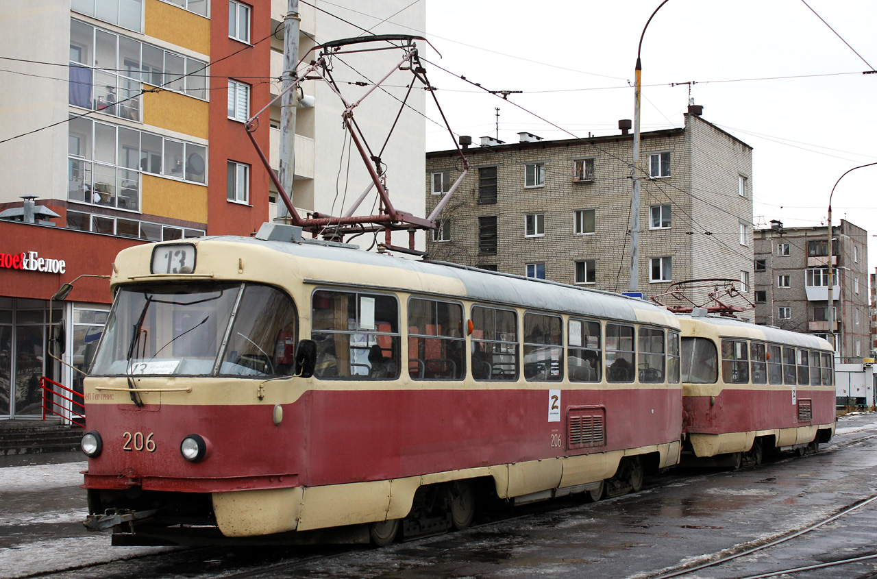 Екатеринбург, Tatra T3SU № 206