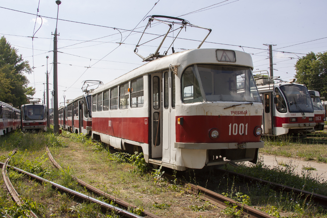Szamara, Tatra T3SU (2-door) — 1001; Szamara, 71-405 — 1065; Szamara — Severnoye tramway depot