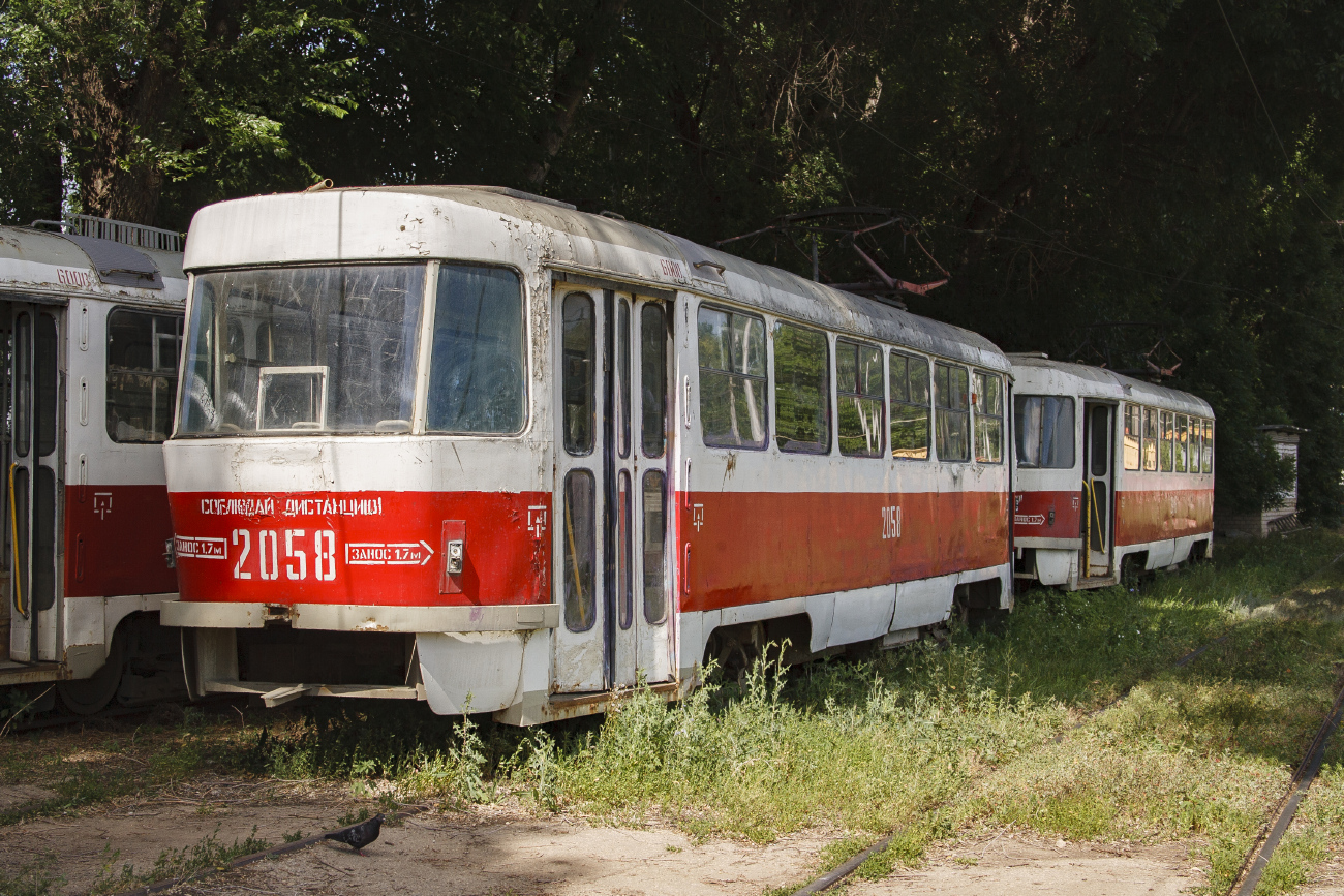 Самара, Tatra T3SU (двухдверная) № 2058; Самара — Кировское трамвайное депо