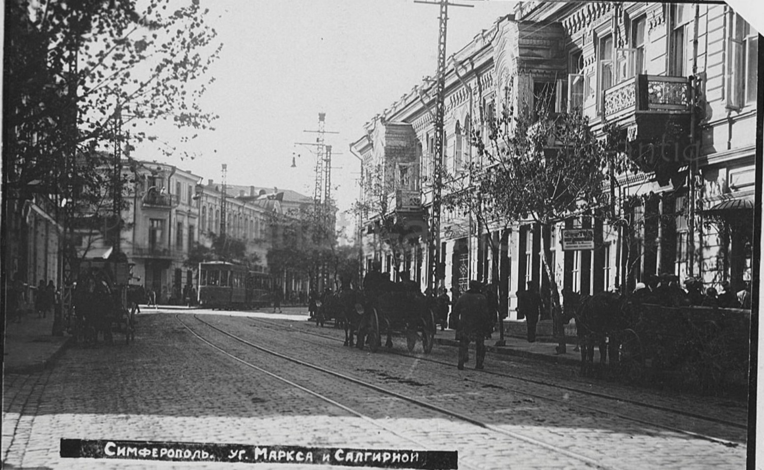 Симферополь — Исторические фотографии; Симферополь — Трамвай — Линии и инфраструктура