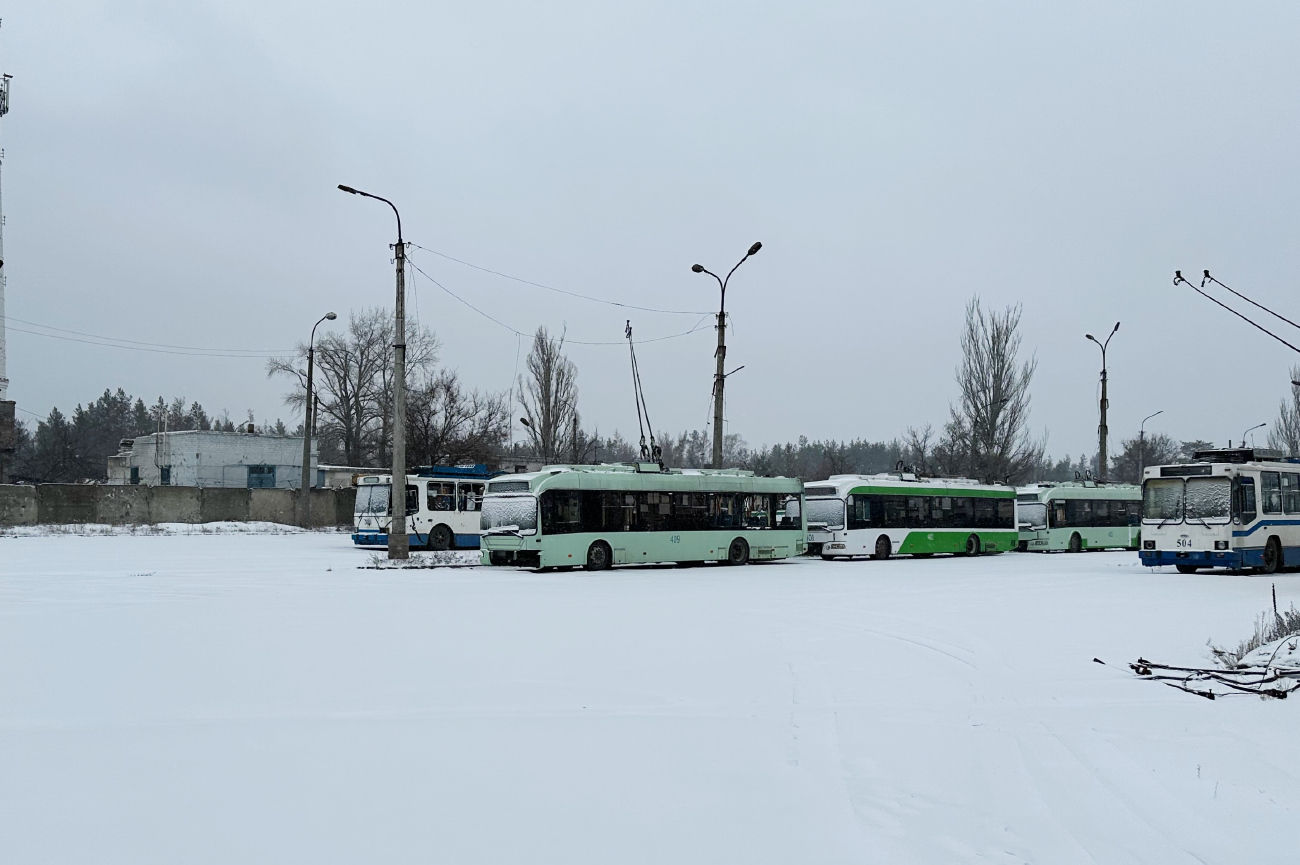 Северодонецк, БКМ 321 № 409; Северодонецк, ЮМЗ Т2 № 504; Северодонецк, БКМ 321 № 401; Северодонецк, БКМ 321 № 402; Северодонецк — Последствия боевых действий 28.02.2022 — 25.06.2022