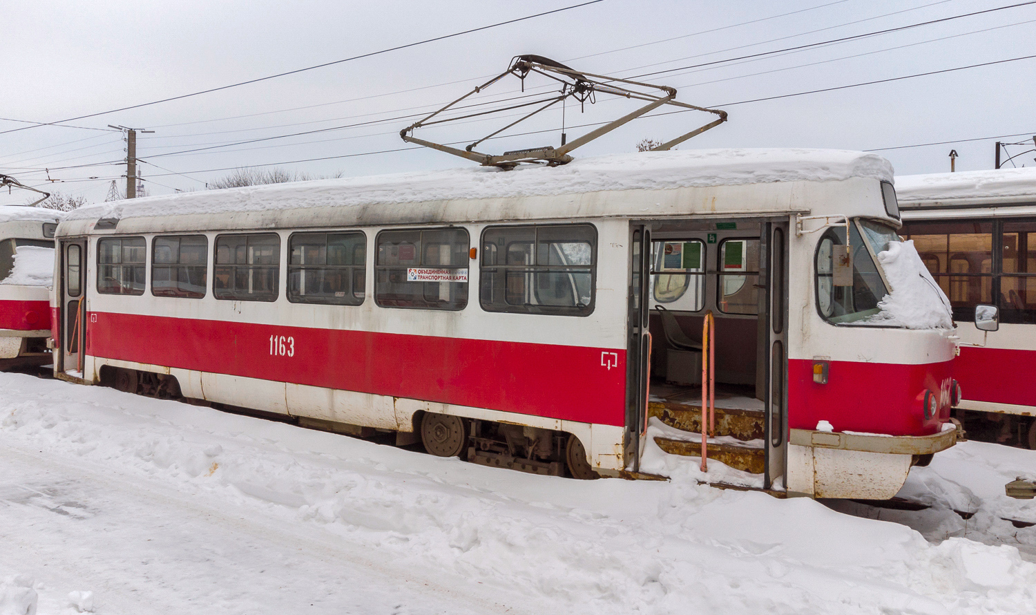 Samara, Tatra T3SU (2-door) Nr. 1163; Samara — Severnoye tramway depot