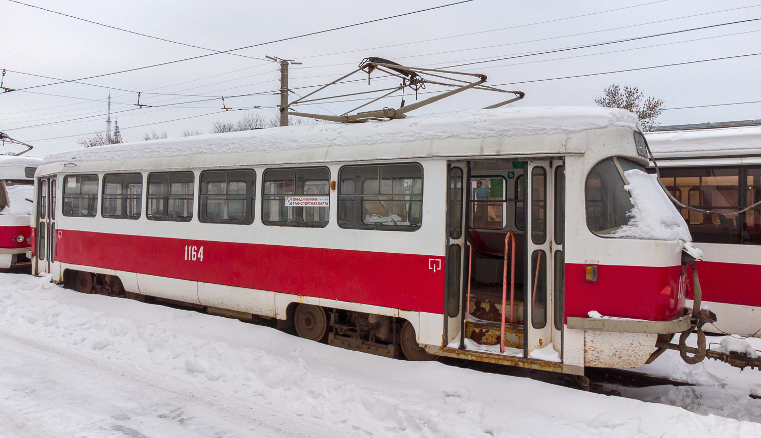 Самара, Tatra T3SU (двухдверная) № 1164; Самара — Северное трамвайное депо