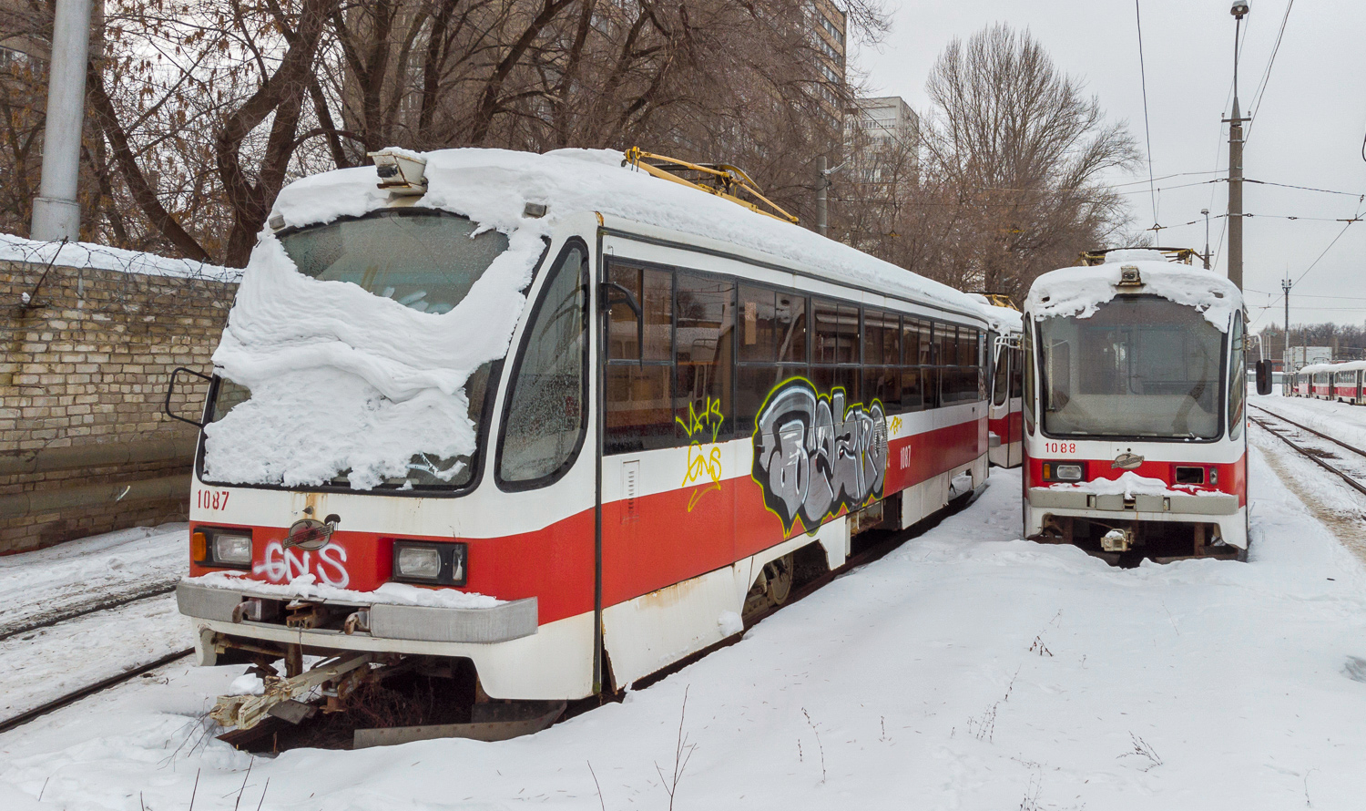 Самара, 71-405 № 1087; Самара — Северное трамвайное депо