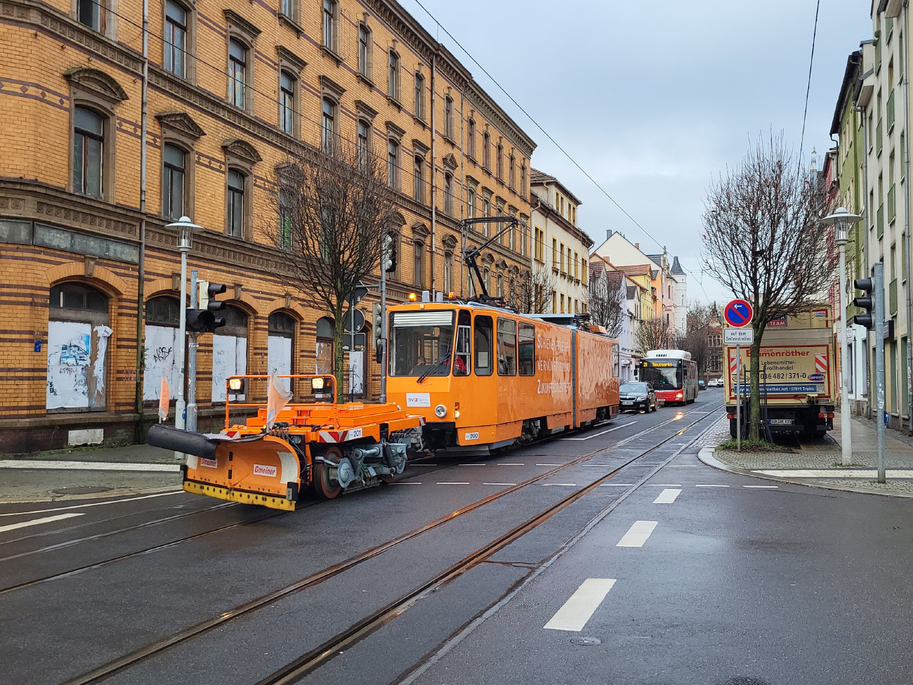 Цвиккау, Tatra KT4DMC № 200; Цвиккау, IFTEC VRG 1 № 201