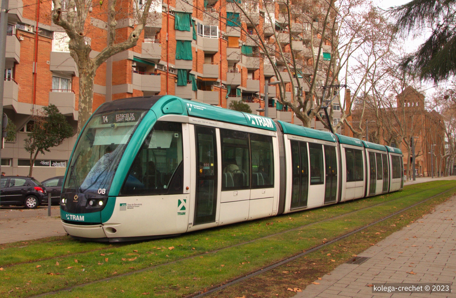 Барселона, Alstom Citadis 302 № 08 Барселона, Alstom Citadis 302 № 08