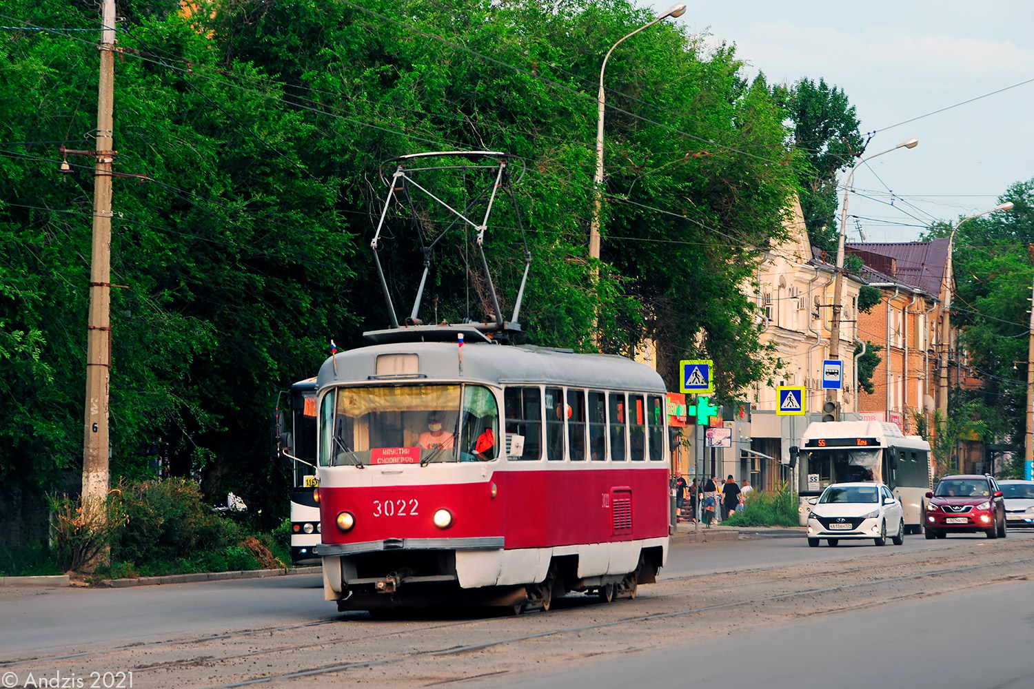 Volgograd, Tatra T3SU (2-door) № 3022
