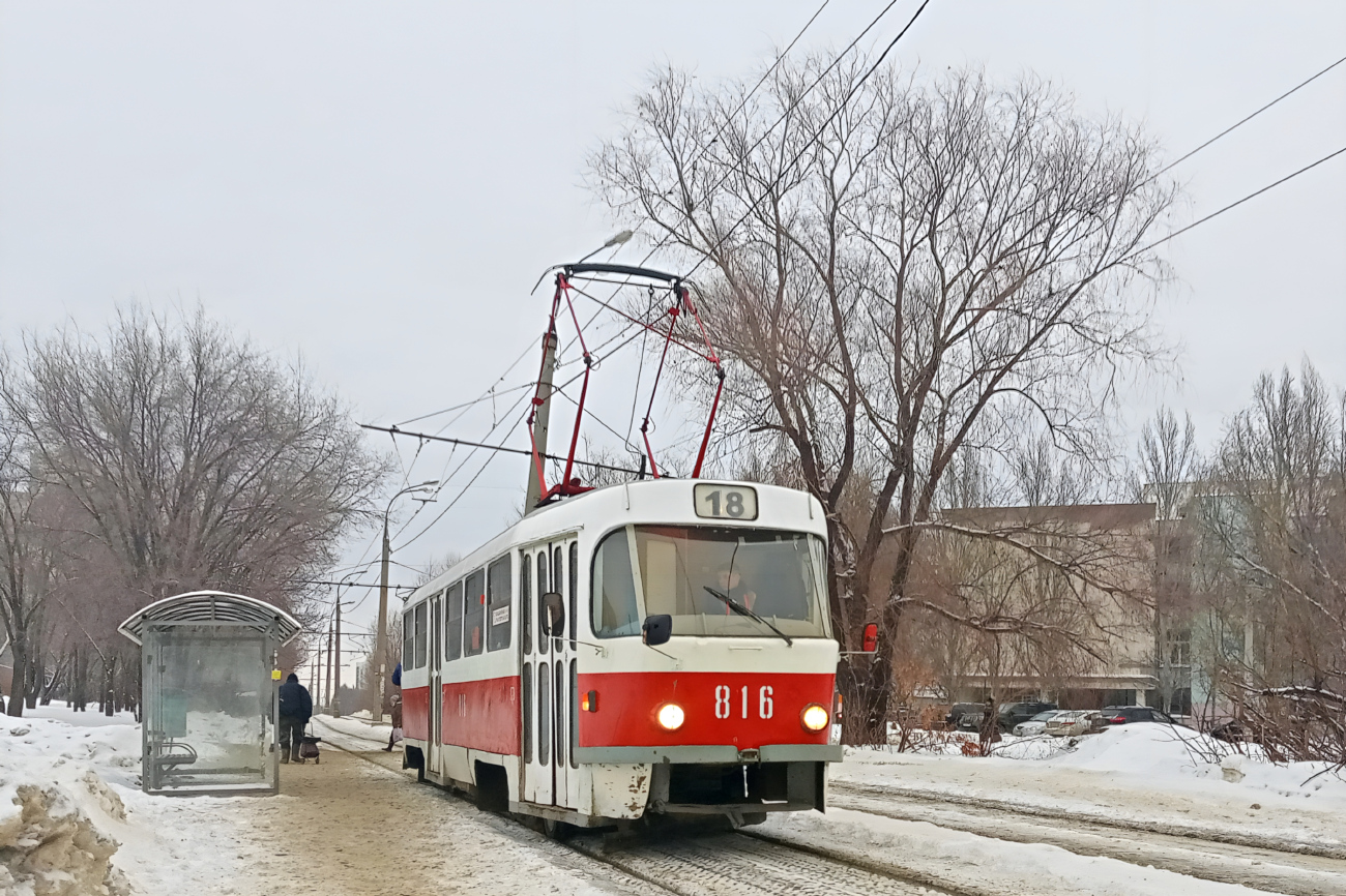Самара, Tatra T3SU № 816