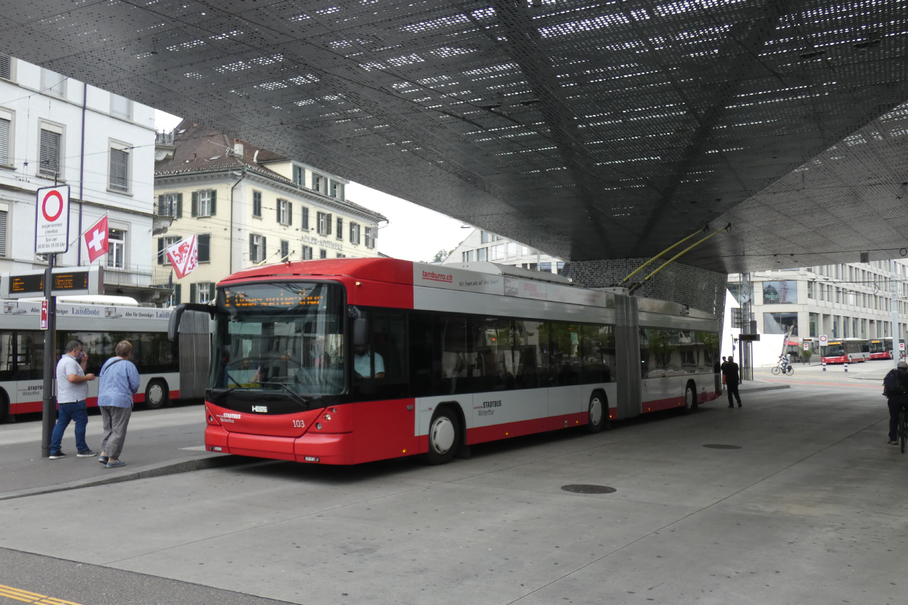 Winterthur, Hess SwissTrolley 3 (BGT-N1C) Br. 103