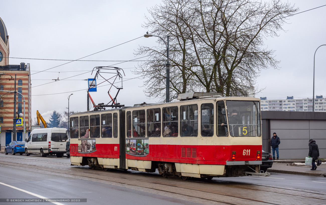 Калининград, Tatra KT4D № 611