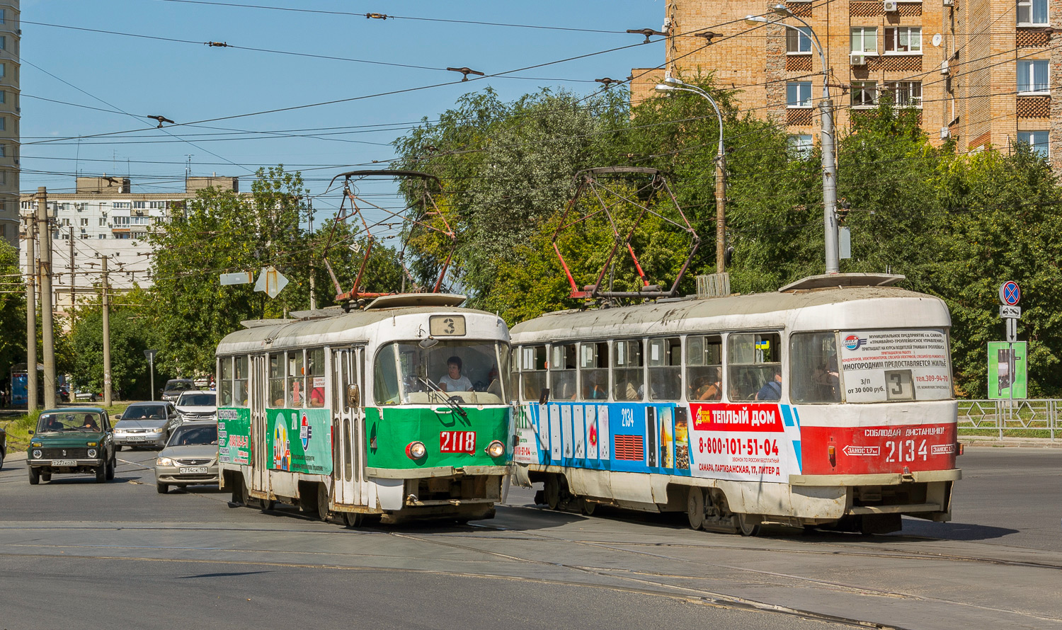 Самара, Tatra T3SU № 2118; Самара, Tatra T3SU № 2134