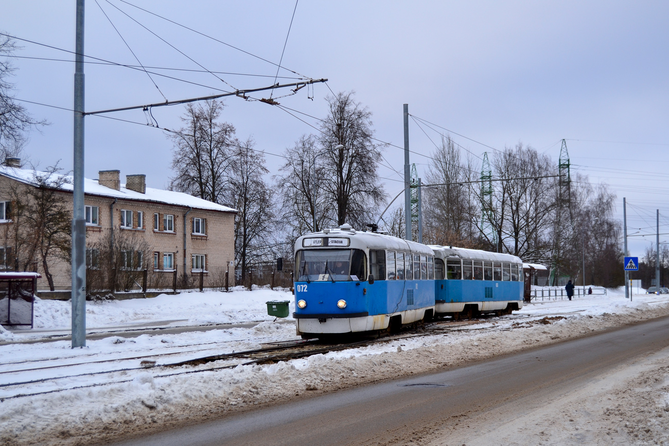 Даугавпилс, Tatra T3DC1 № 072; Даугавпилс — Трамвайные линии и инфраструктура Даугавпилс, Tatra T3DC1 № 072; Даугавпилс — Трамвайные линии и инфраструктура