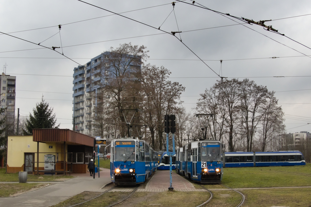 Краков, Konstal 105Na № HZ250; Краков, Konstal 105Na № HZ270