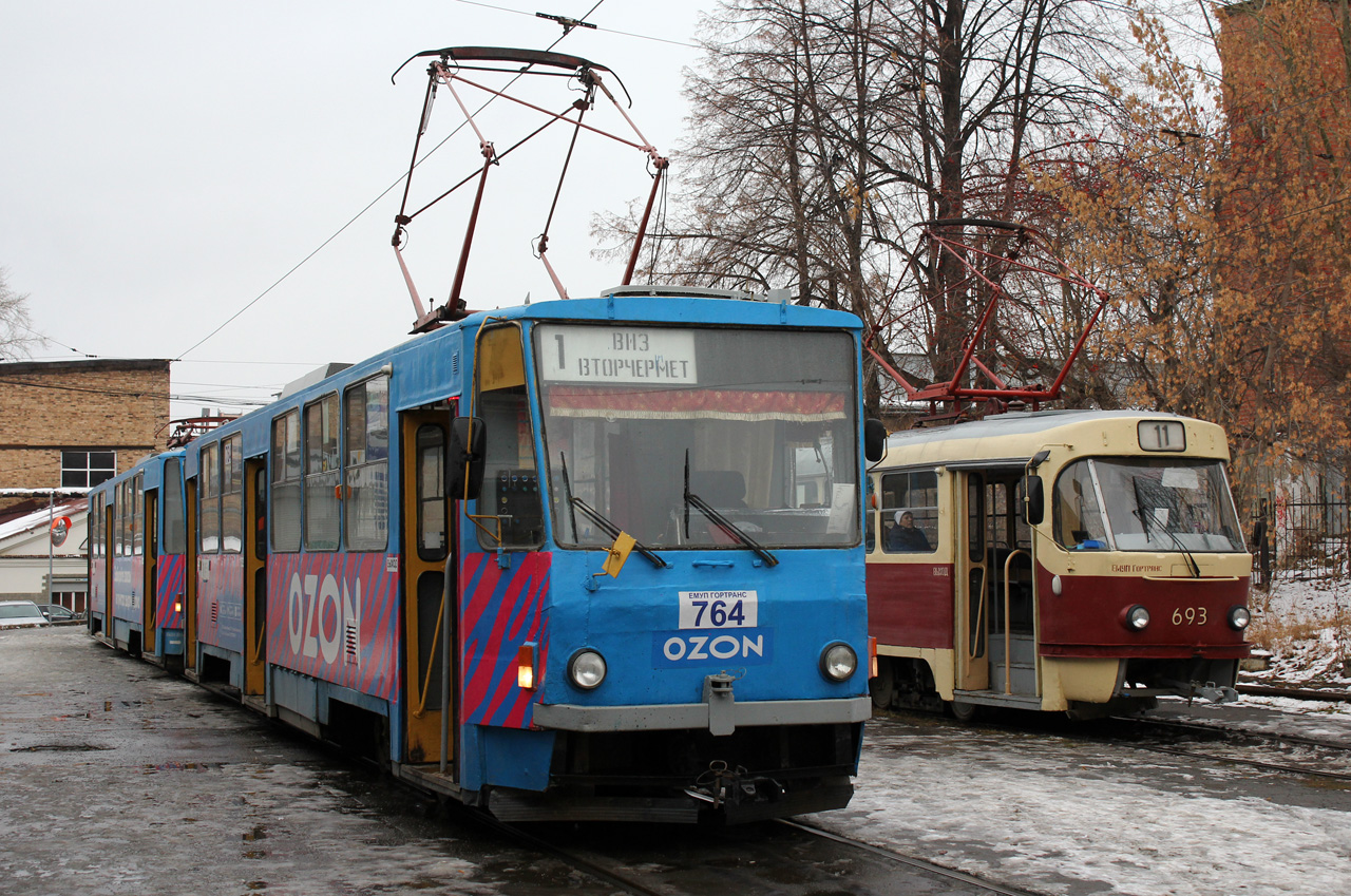 Екатеринбург, Tatra T6B5SU № 764