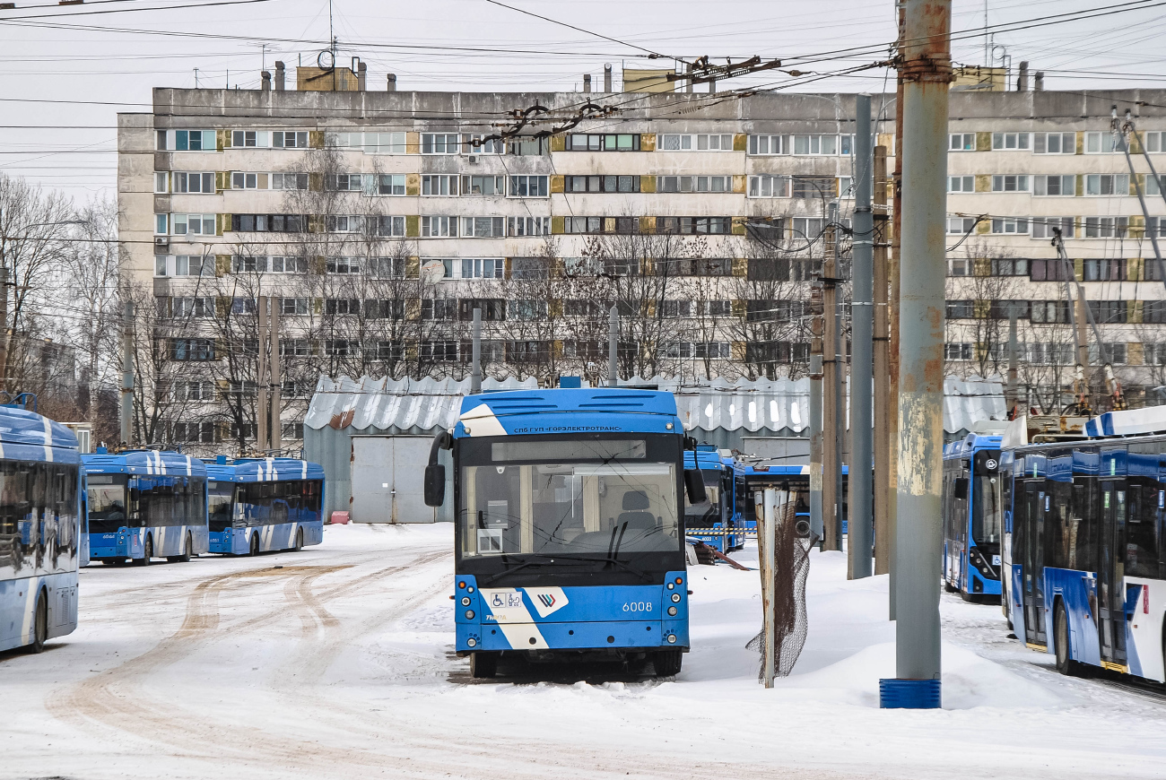 Санкт Петербург, Тролза-5265.02 «Мегаполис» № 6008; Санкт Петербург — Троллейбусные парки