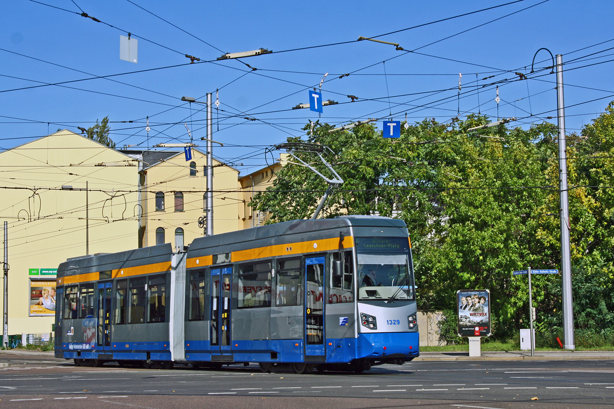 Leipzig, HeiterBlick NGTW6L č. 1329 Leipzig, HeiterBlick NGTW6L č. 1329