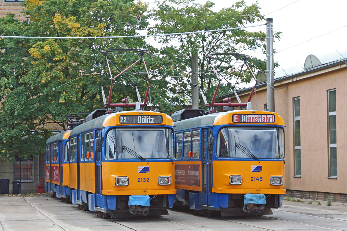 Лейпциг, Tatra T4D-M1 № 2132; Лейпциг, Tatra T4D-M1 № 2145