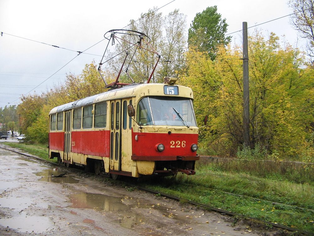 Тверь, Tatra T3SU № 226; Тверь — Тверской трамвай в начале 2000-х гг. (2002 — 2006 гг.); Тверь — Трамвайные линии: Заволжский район (линия до дер. Старая Константиновка)