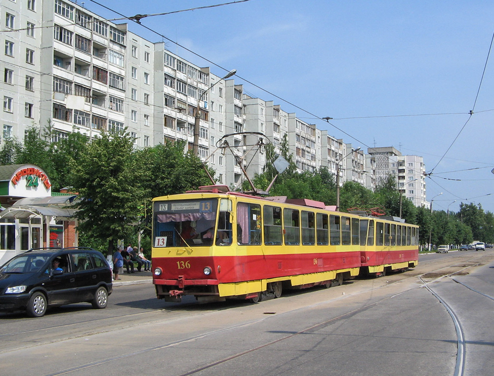 Тверь, Tatra T6B5SU № 136; Тверь — Тверской трамвай в начале 2000-х гг. (2002 — 2006 гг.)