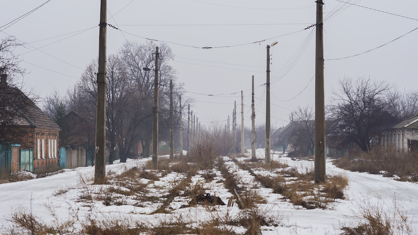 Kostiantynivka — Abandoned tramway lines