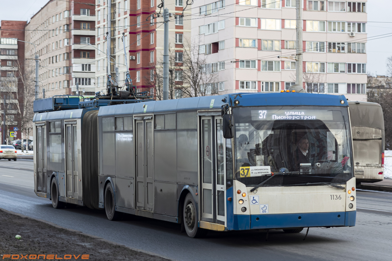Санкт-Петербург, Тролза-6206.01 «Мегаполис» № 1136
