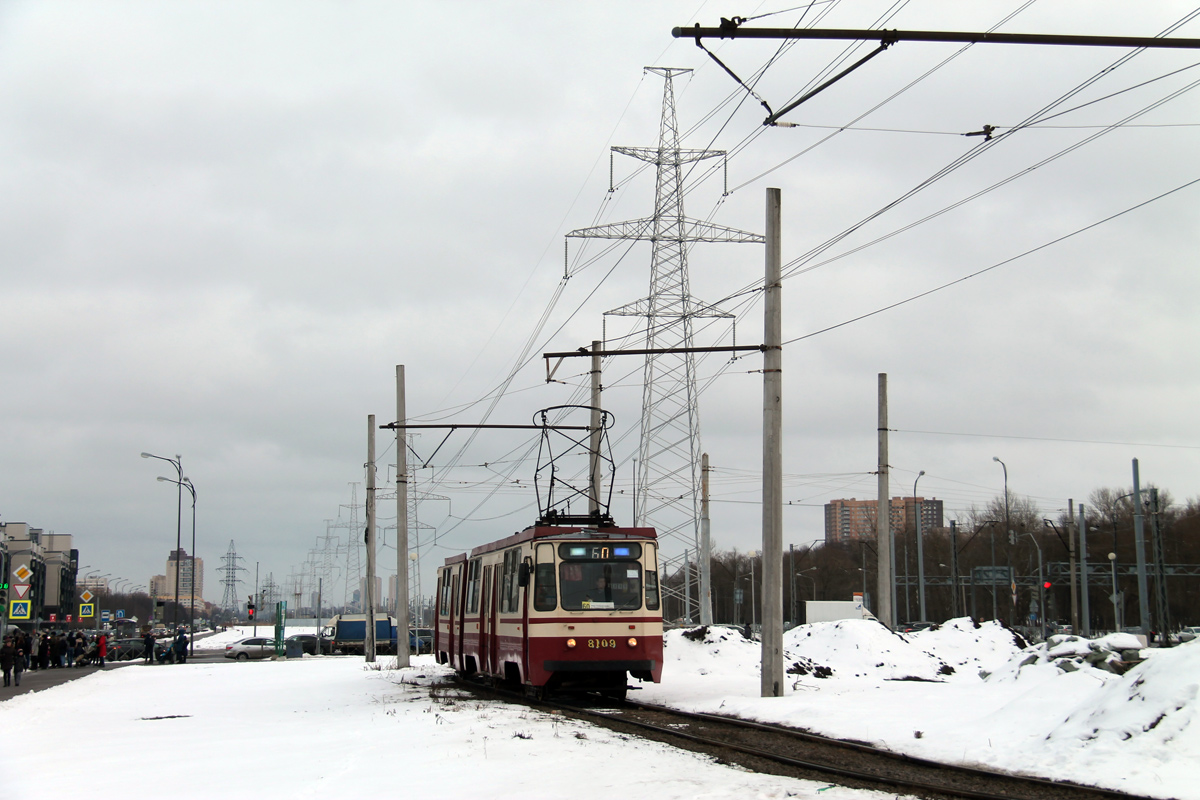 Санкт-Петербург, 71-147К (ЛВС-97К) № 8109; Санкт-Петербург — Конечные станции и разворотные кольца