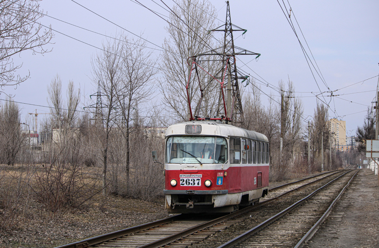 Волгоград, Tatra T3SU (двухдверная) № 2637
