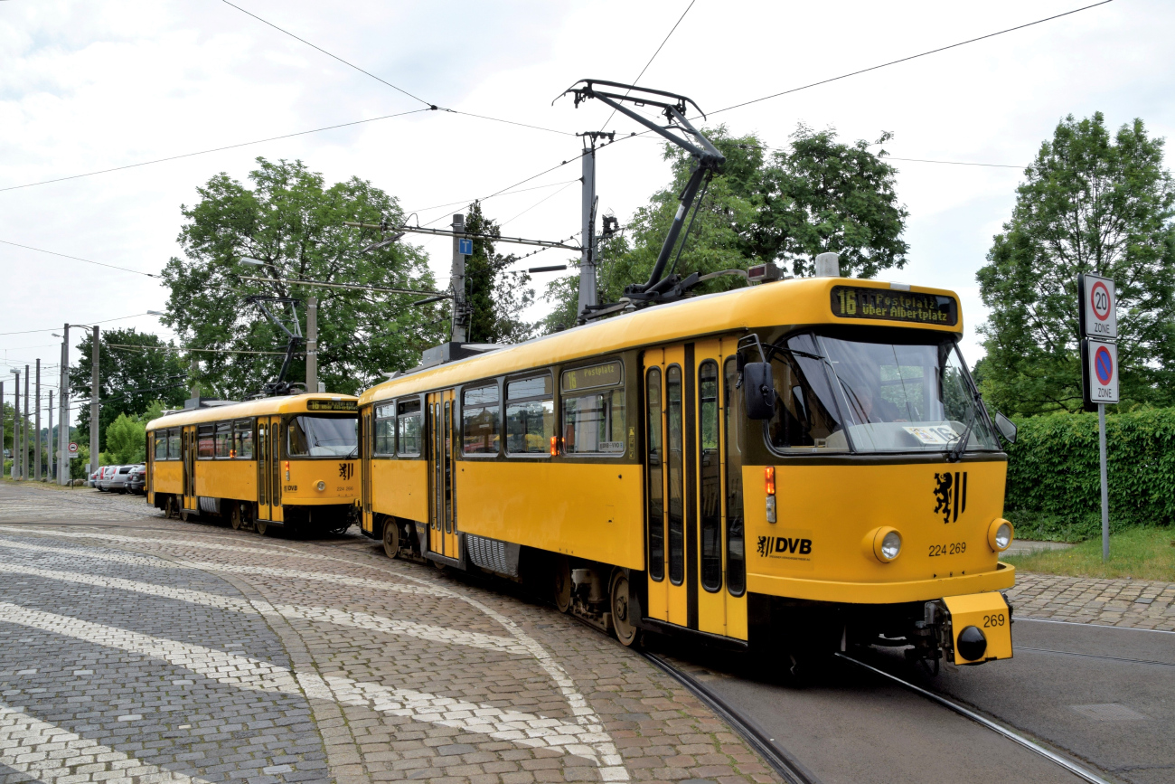 Дрезден, Tatra T4D-MT № 224 269; Дрезден — 25 лет Трамвайного музея — 50 лет Татры (03.06.2017) Дрезден, Tatra T4D-MT № 224 269; Дрезден — 25 лет Трамвайного музея — 50 лет Татры (03.06.2017)