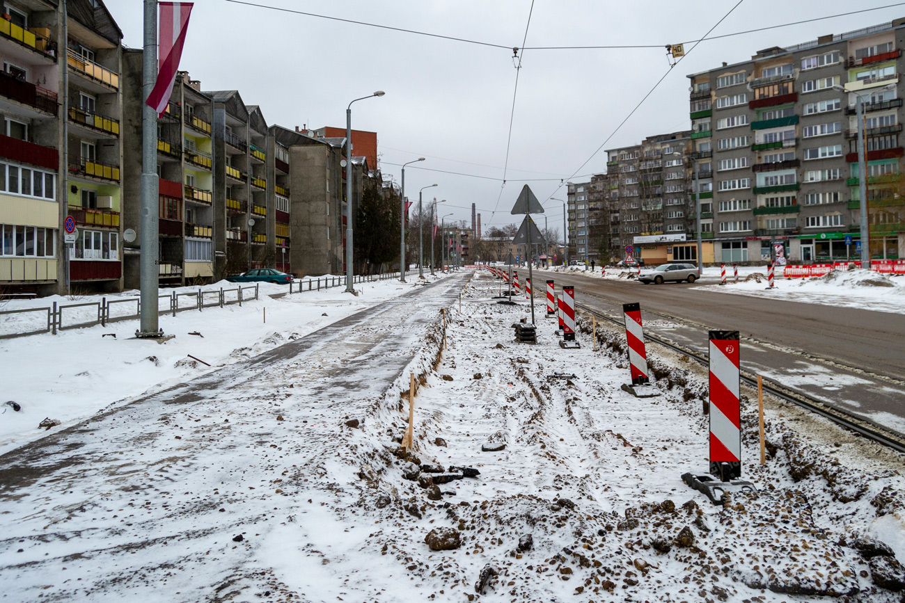 Даугавпілс — Трамвайные линии и инфраструктура