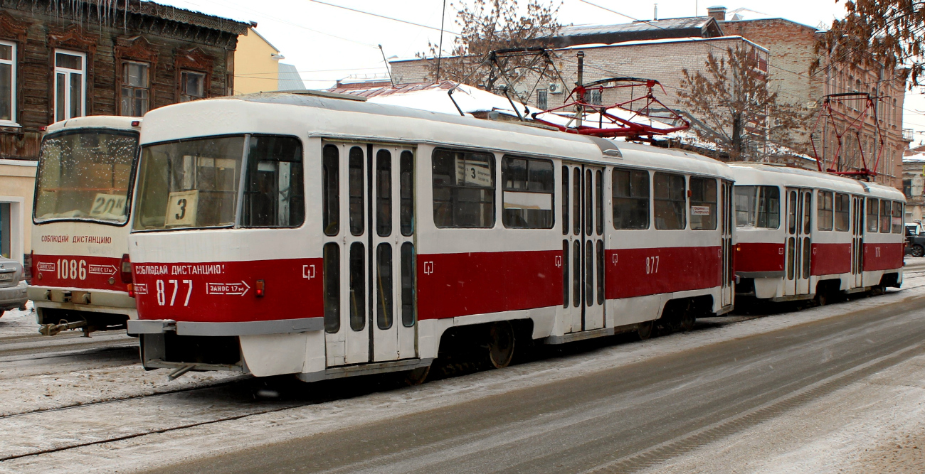 Самара, Tatra T3SU № 877