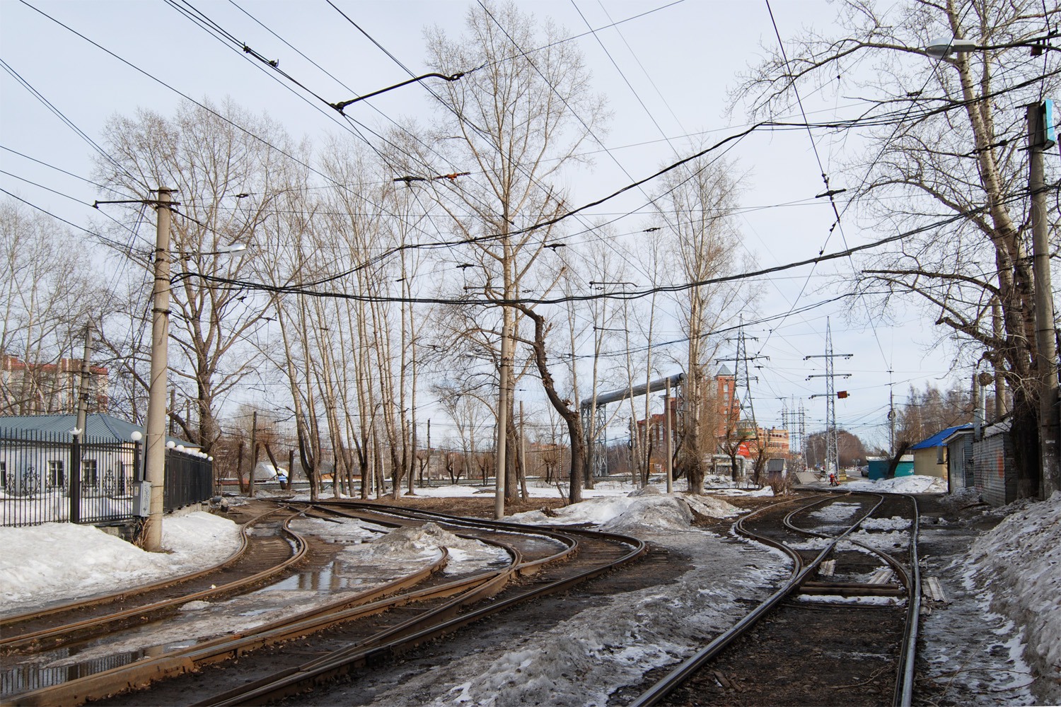 托木斯克 — Tram Lines and Terminals