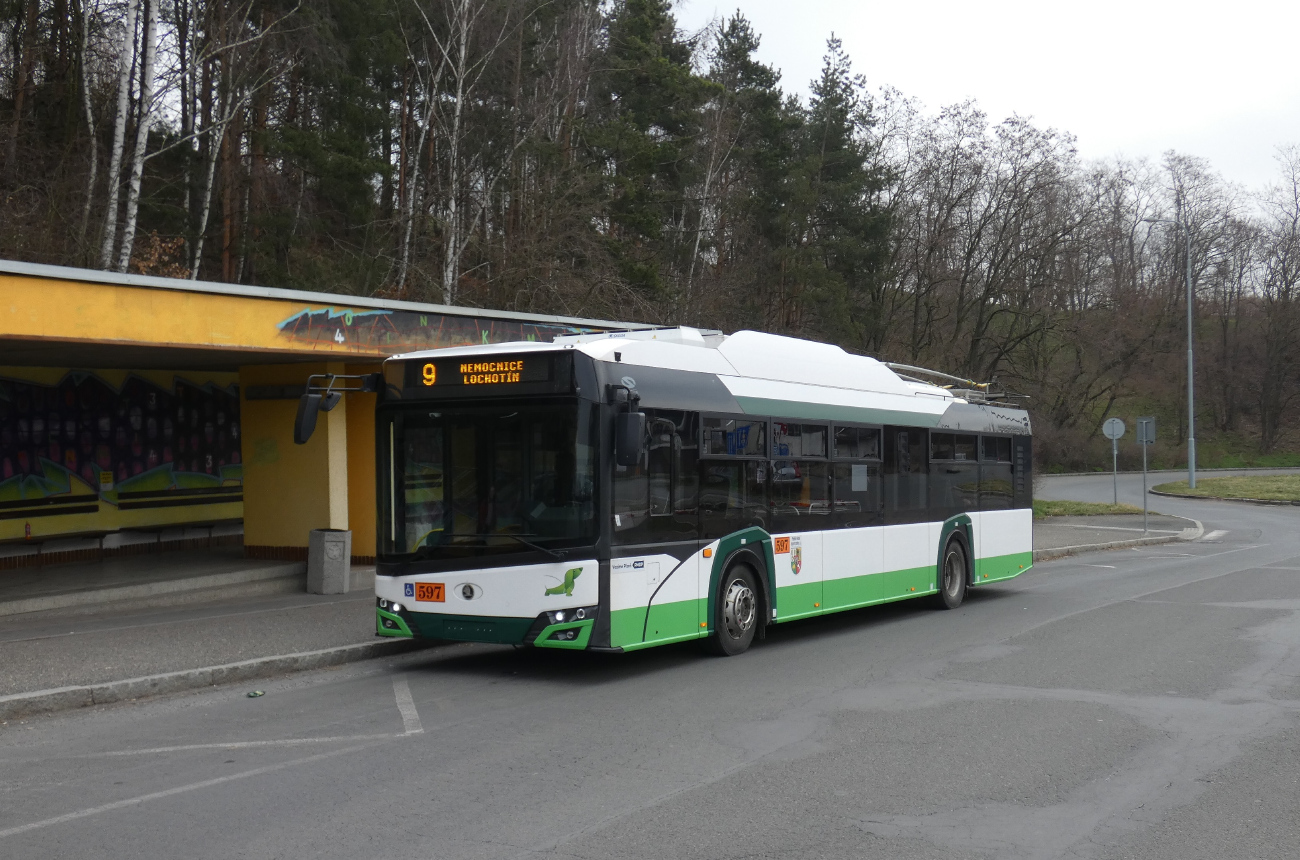 Пльзень, Škoda 26Tr Solaris IV № 597; Пльзень — Рекламная линия № 9 в Лохотине