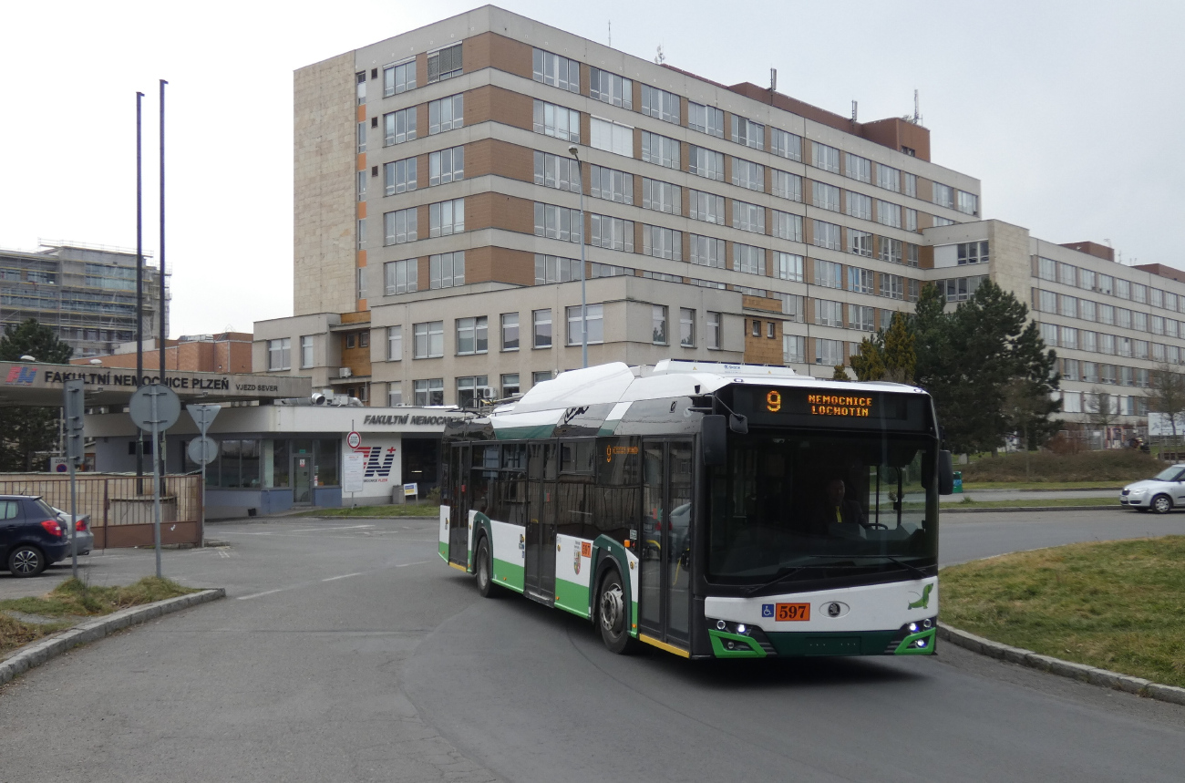 Пльзень, Škoda 26Tr Solaris IV № 597; Пльзень — Рекламная линия № 9 в Лохотине