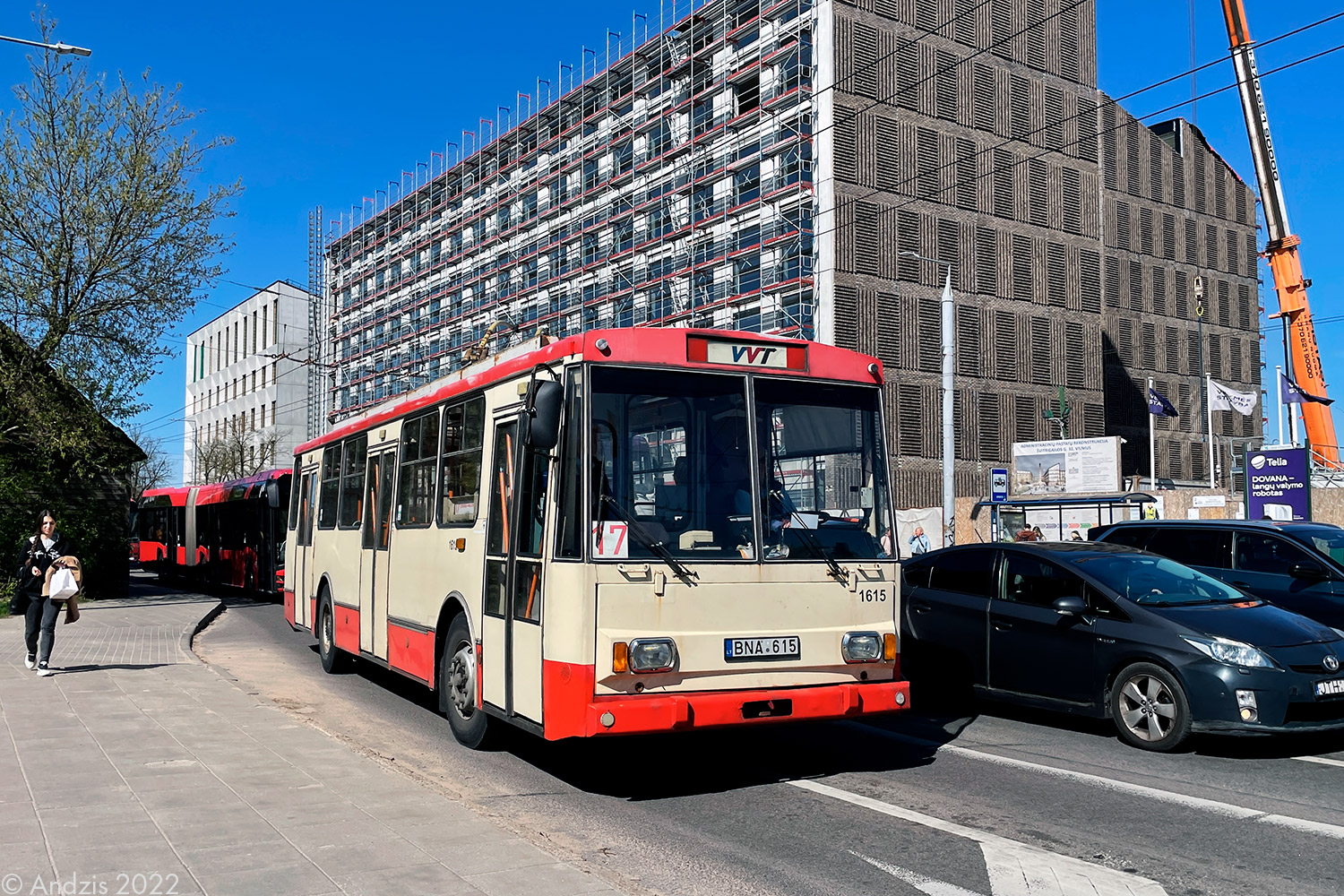 Вильнюс, Škoda 14Tr13/6 № 1615