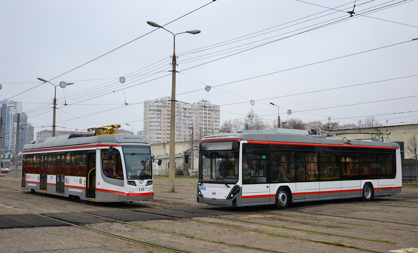 Krasznodar, 71-623-04 — 175; Krasznodar, BKM 32100D «Olgerd» — 018; Krasznodar — New trolleybuses Krasznodar, 71-623-04 — 175; Krasznodar, BKM 32100D «Olgerd» — 018; Krasznodar — New trolleybuses