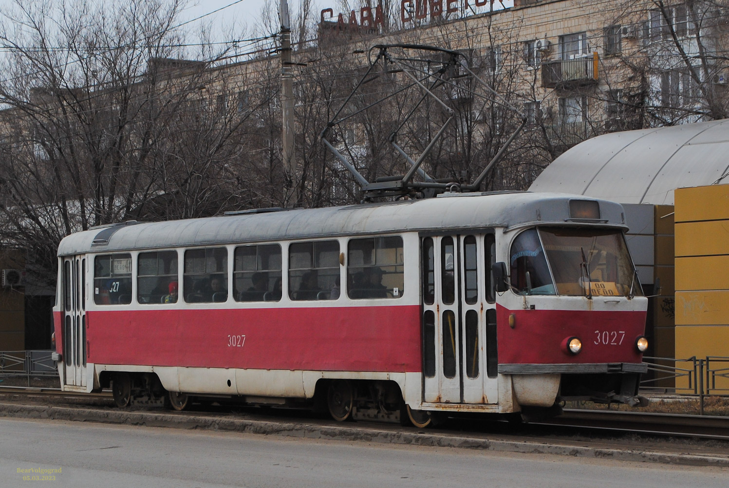 Volgograd, Tatra T3SU (2-door) N°. 3027