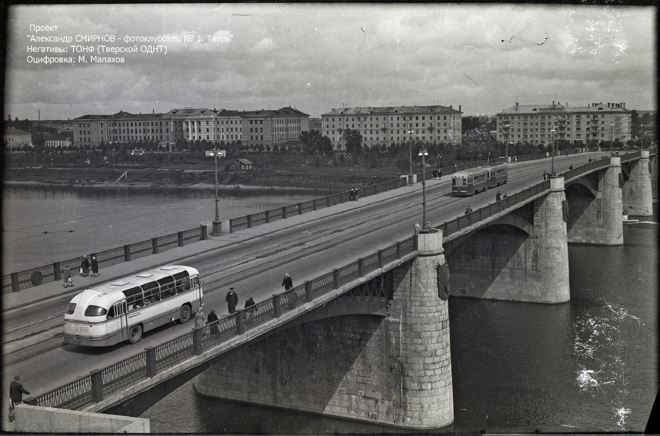 Тверь, КТП-1 № 171; Тверь — Старые фотографии (1917—1991); Тверь — Трамвайные линии: Новый Волжский мост