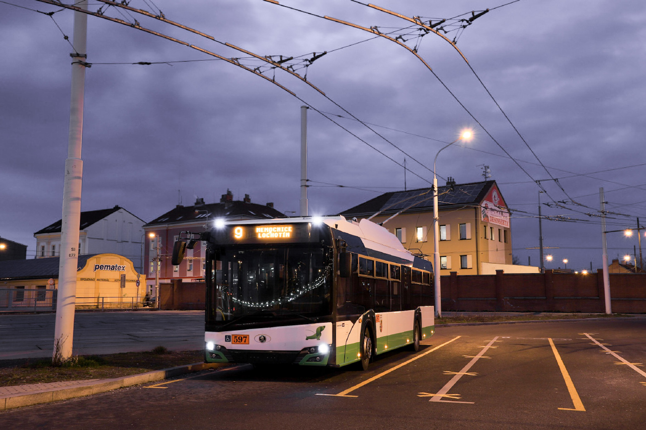 Plzeň, Škoda 26Tr Solaris IV # 597; Plzeň — Propagační linka č. 9 na Lochotín / Promotional line no. 9 in Lochotín