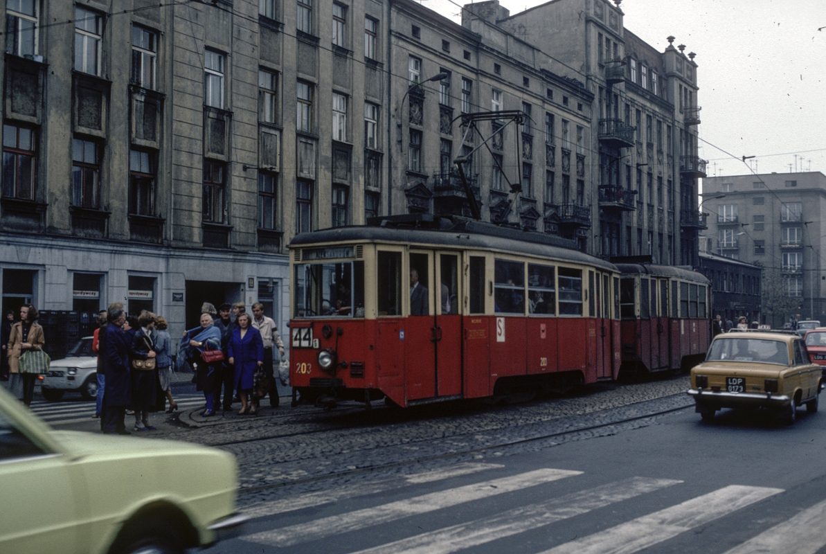 Лодзь, Konstal 5N № 203; Лодзь — Старые фотографии