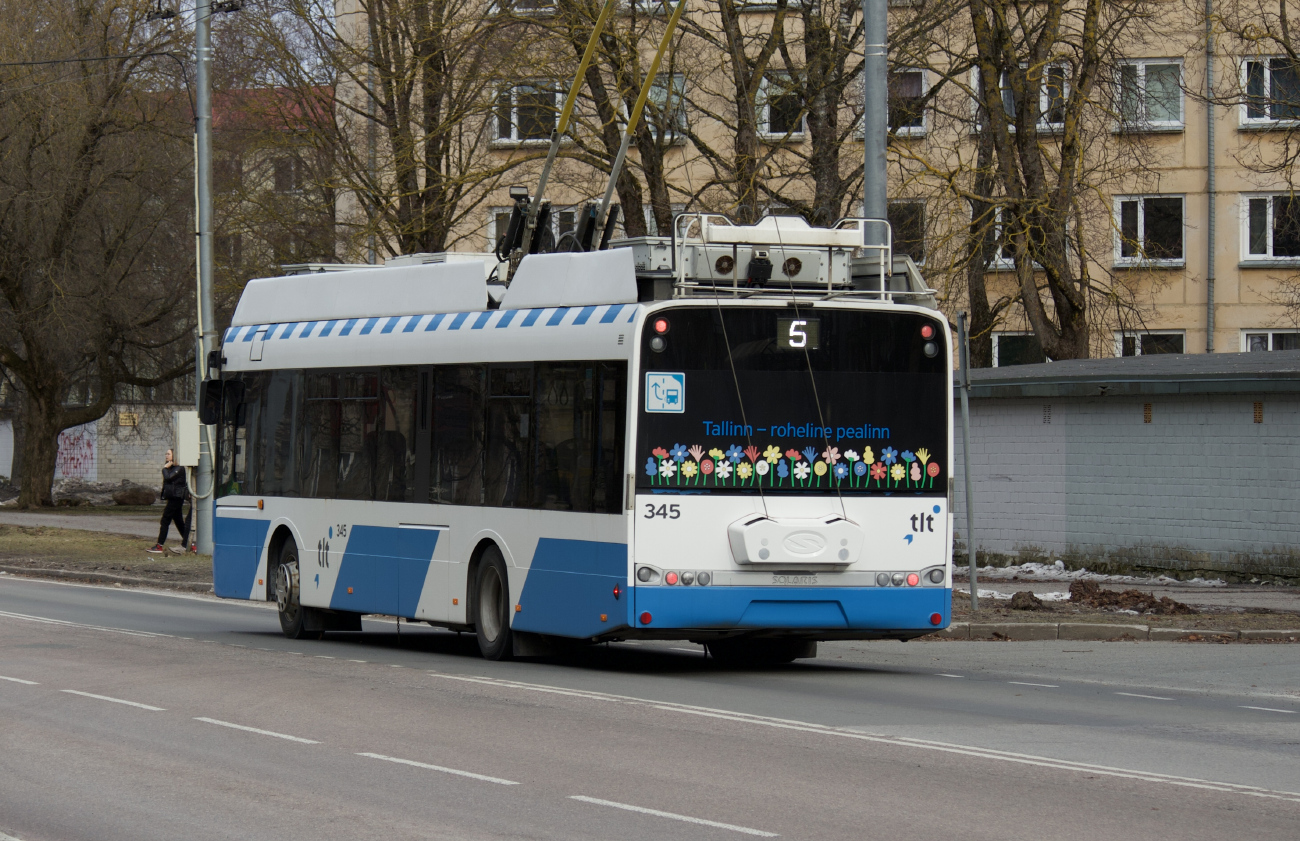 Таллин, Solaris Trollino III 12 AC № 345